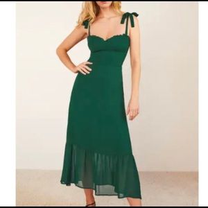 Reformation Nikita Dress in Emerald